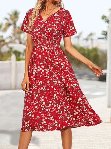 Vacation Small Floral Dress - Just Fashion Now - Modalova