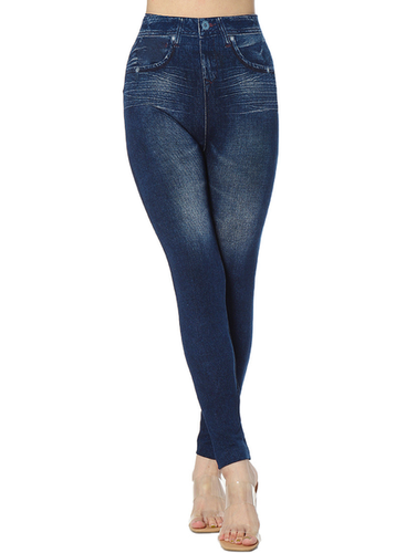 Plain Tight Casual High Elasticity Leggings - Just Fashion Now - Modalova