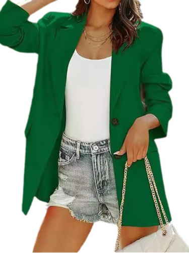 Plain Casual Blazer - Just Fashion Now - Modalova