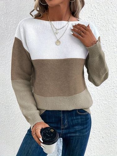 Wool/Knitting Casual Crew Neck Sweater - Just Fashion Now - Modalova