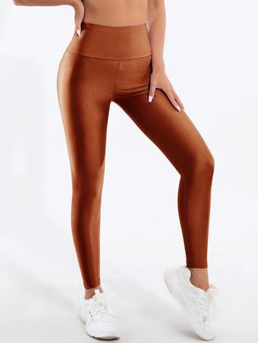 Casual Plain Tight Leggings - Just Fashion Now - Modalova