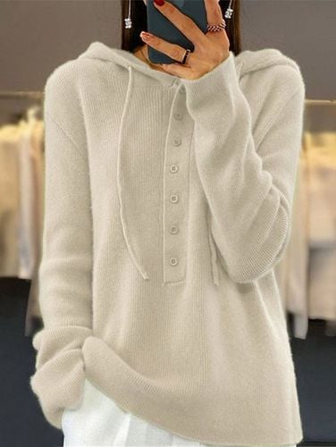 Hoodie Wool/Knitting Loose Casual Sweater - Just Fashion Now - Modalova