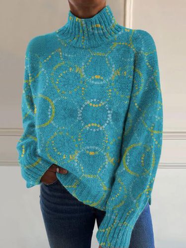 Wool/Knitting Loose Floral Casual Sweater - Just Fashion Now - Modalova