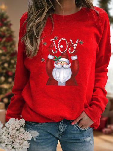 Casual Loose Christmas Sweatshirt - Just Fashion Now - Modalova