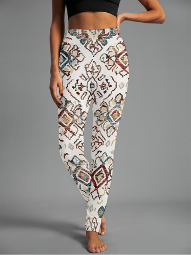 Ethnic Casual Tight Leggings - Just Fashion Now - Modalova