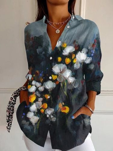 Casual Floral Loose Shirt - Just Fashion Now - Modalova