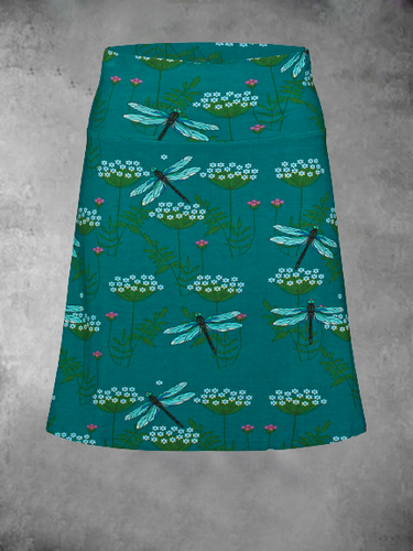 Cotton Bird Floral-Print Skirt - Modetalente - Modalova