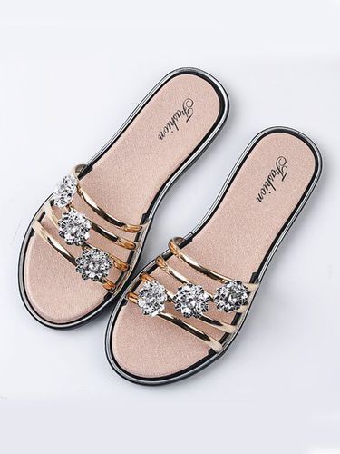 Women's Summer Fashion Flower Beach Shoes Sandals Flat Casual Flip Flop - Just Fashion Now UK - Modalova