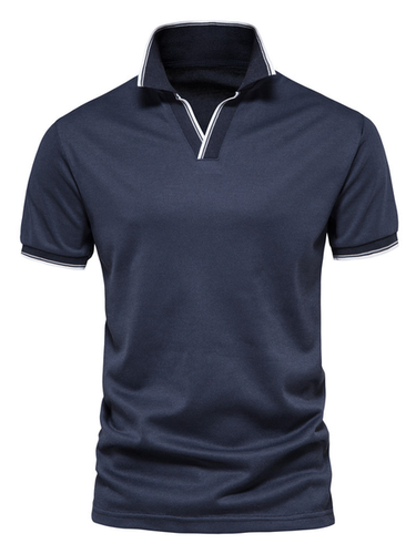 Plain Cotton Polo Short Sleeve Short Sleeve Shirt - Just Fashion Now UK - Modalova