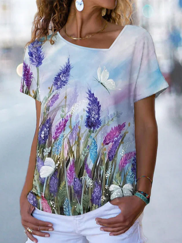 Casual Butterfly T-Shirt - Just Fashion Now - Modalova