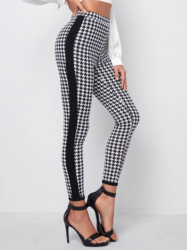 Casual Houndstooth Legging - Modetalente - Modalova