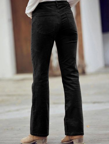 Zipper Twill Plain Casual Casual Pants - Just Fashion Now UK - Modalova