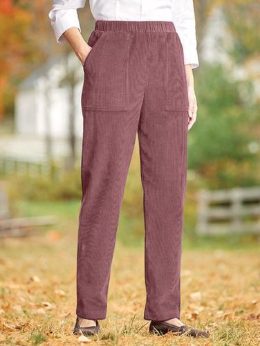 Wide-Wale Corduroy Pull-On Pant - Just Fashion Now - Modalova