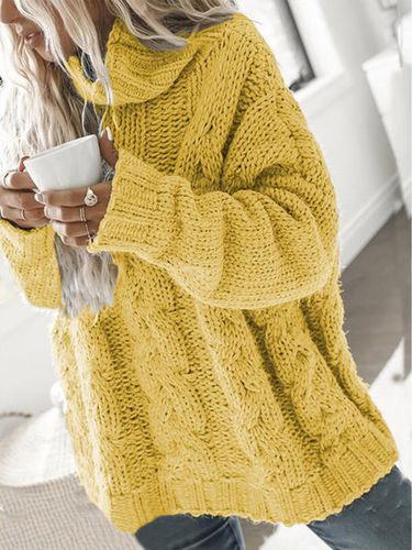 Long Sleeve Turtleneck Sweater - Modetalente - Modalova
