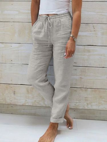 Loose Drawstring Casual Casual Pants - Modetalente - Modalova