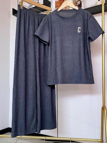 Texture Fabric Homewear Casual Suit - Just Fashion Now UK - Modalova