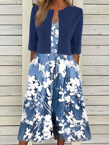 Regular Fit Casual Floral Two-Piece Set - Just Fashion Now - Modalova