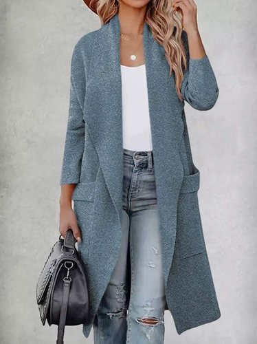 Casual Loose Woolen Other Coat - Just Fashion Now - Modalova