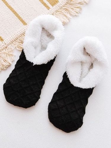 Wool Blend Thermal Knit Floor Socks - Just Fashion Now UK - Modalova