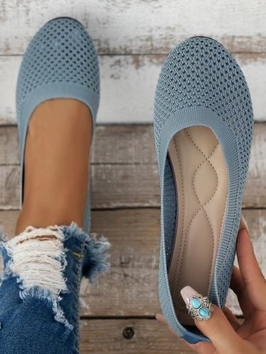 Breathable Hollow out Mesh Fabric Casual Shallow Shoes - Just Fashion Now - Modalova