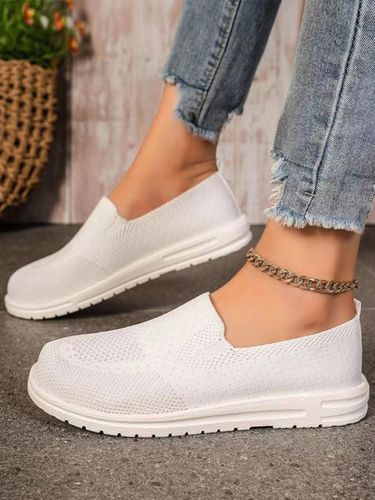 Women's Minimalist Casual Slip On Flyknit Sneakers - Just Fashion Now - Modalova