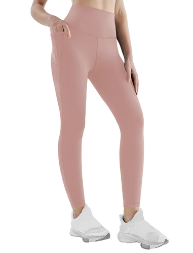 Pockets Plain Tight High Elasticity Casual Legging - Just Fashion Now - Modalova