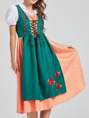 Floral Bow Regular Fit Germany Dress With No - Modetalente - Modalova