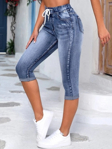 Regular Fit Casual Denim Plain Jeans - Just Fashion Now - Modalova