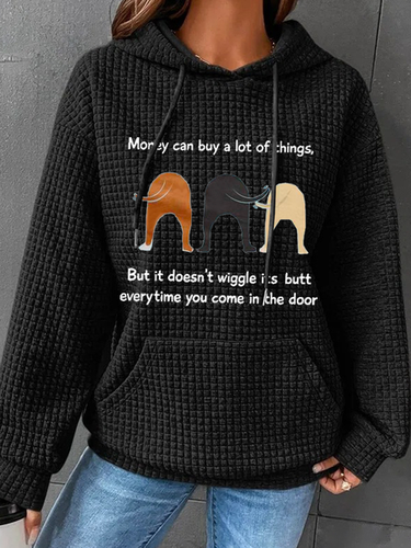 Women's Funny Money Can Buy A Lot Of Things But It Doesn'T Wiggle Casual Hoodie Hoodie - Just Fashion Now - Modalova