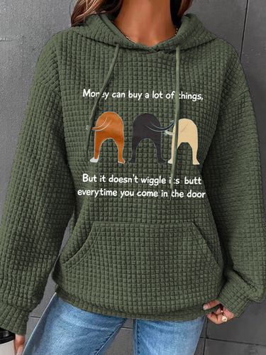 Women's Funny Money Can Buy A Lot Of Things But It Doesn'T Wiggle Casual Hoodie Hoodie - Just Fashion Now - Modalova