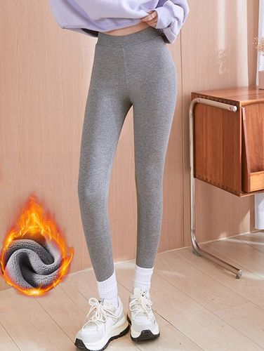 Regular Fit Fleece Casual Knitted Legging - Just Fashion Now - Modalova