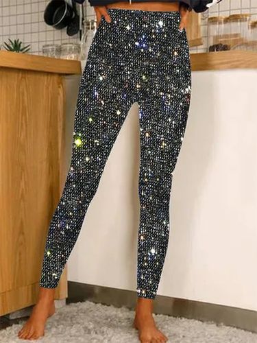 Casual Glitter Leggings - Just Fashion Now - Modalova