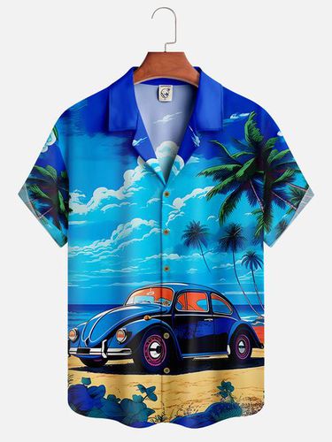 Vintage Car Beachside Aloha Shirt - Modetalente - Modalova