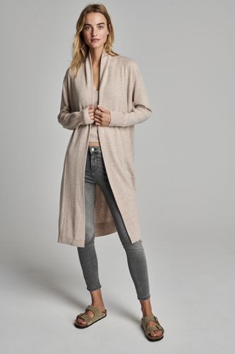 Long open cashmere cardigan with shawl collar - REPEAT cashmere - Modalova