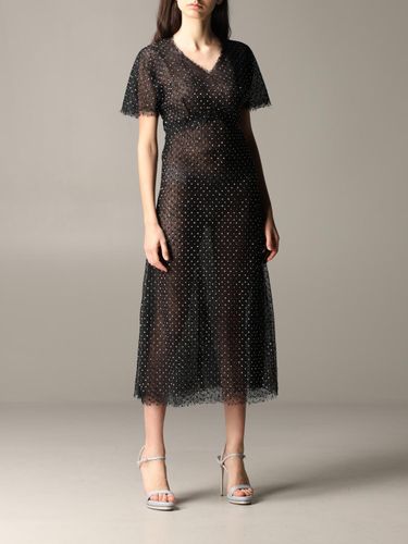 Lace dress with rhinestones - Ermanno Scervino - Modalova