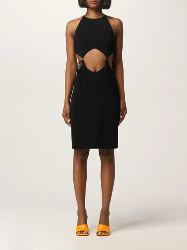 Cut-out mini dress with laces - Bottega Veneta - Modalova