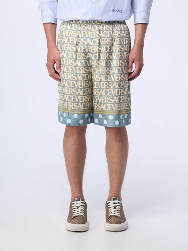 Versace shorts in silk - Versace - Modalova