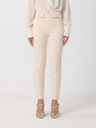 Pants Woman color White - Elisabetta Franchi - Modalova