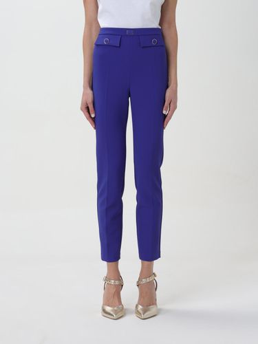 Pants Woman color Indigo - Elisabetta Franchi - Modalova
