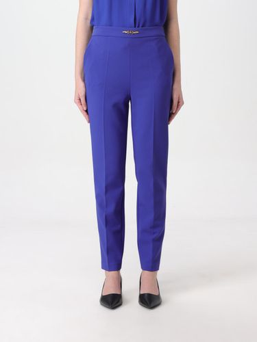 Pants Woman color Blue - Elisabetta Franchi - Modalova