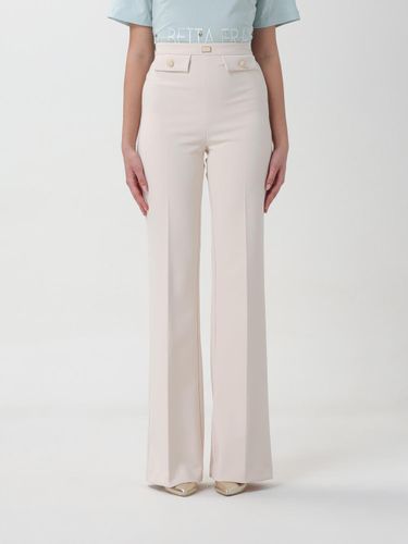 Pants Woman color White - Elisabetta Franchi - Modalova