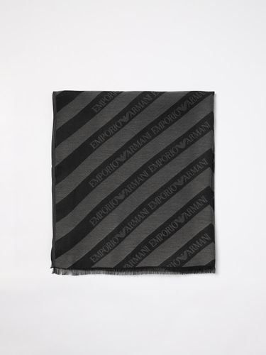 Scarf Men color Charcoal - Emporio Armani - Modalova