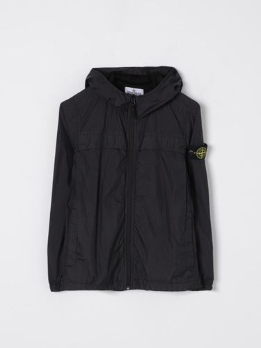 Jacket Kids color Black - Stone Island Junior - Modalova