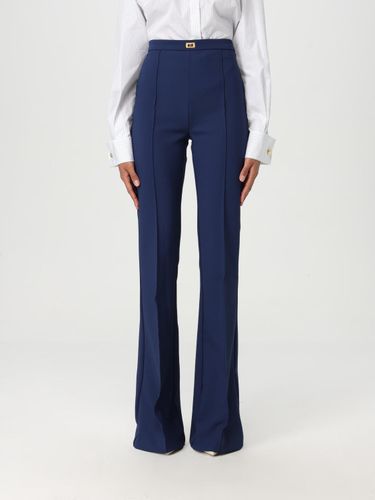 Pants Woman color Blue - Elisabetta Franchi - Modalova
