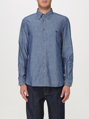 Shirt Men color Denim - Emporio Armani - Modalova
