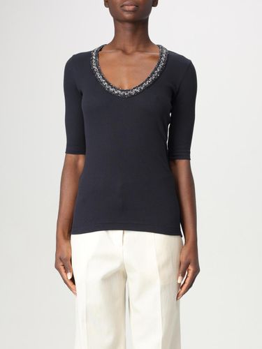 T-Shirt Woman color Blue - Fabiana Filippi - Modalova