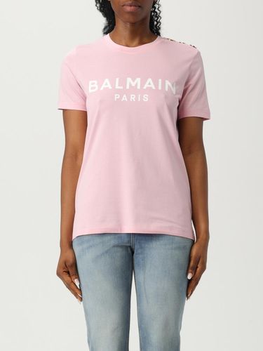 T-Shirt BALMAIN Woman color Pink - Balmain - Modalova