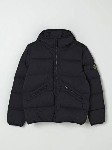 Jacket Kids color Black - Stone Island Junior - Modalova