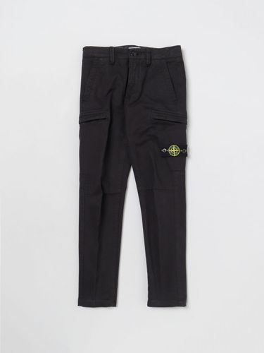 Pants Kids color Black - Stone Island Junior - Modalova