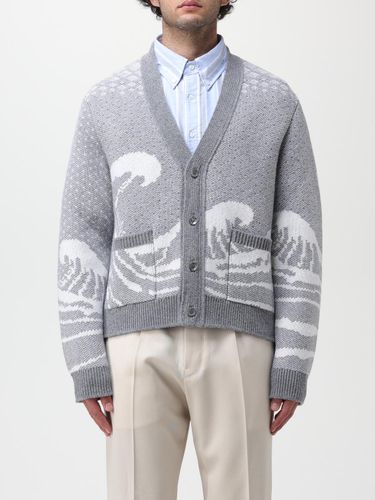 Cardigan in jacquard wool - Thom Browne - Modalova